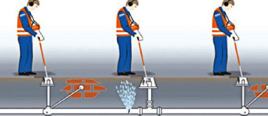 recherche de fuites d'eau